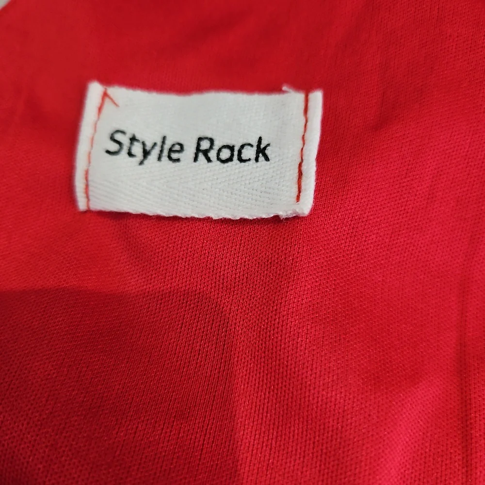 "Style Rack" Red and White Mini Dress with Spaghetti Straps - Size Small - EUC - Picture 2 of 3